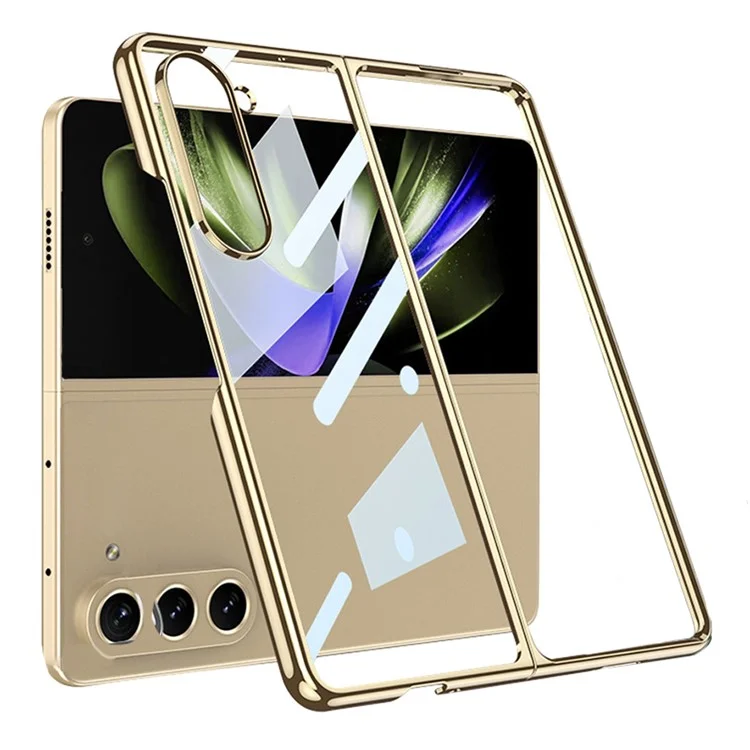 Husa Chrome » Samsung Z Fold6 (F956) - Plastic Thin, Crystal, Gold