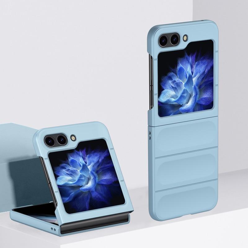 Husa Stripe - Samsung Z Flip6 (F741) - Matte, ShockProof, Blue Light
