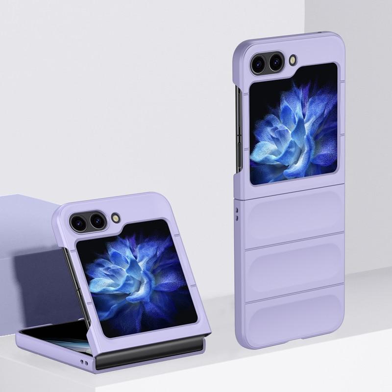 Husa Stripe - Samsung Z Flip6 (F741) - Matte, ShockProof, Purple