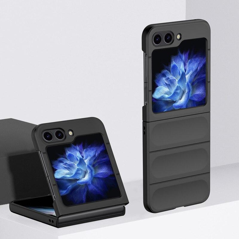 Husa Stripe - Samsung Z Flip6 (F741) - Matte, ShockProof, Black