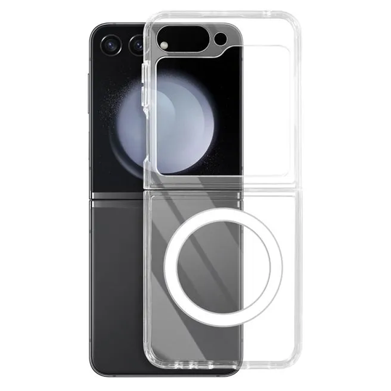 Husa SnapOn - Samsung Z Flip6 (F741) - MagSafe, AntiDrop Acryl, Clear