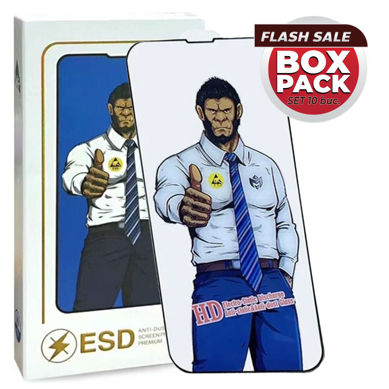 ESD » Clear » Folie Samsung A13 5G / A04s / A04e » Full Glass, AntiStatic, BLACK