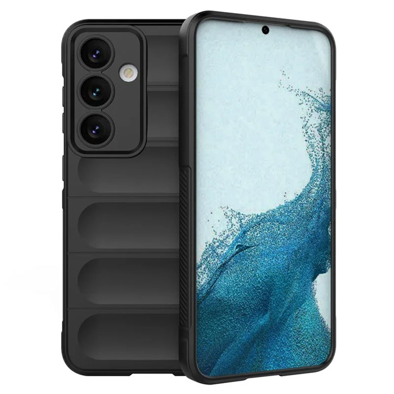 Husa Wave - Samsung S24 Ultra (S928) - Grip Microfiber, ShockProof, Night Black