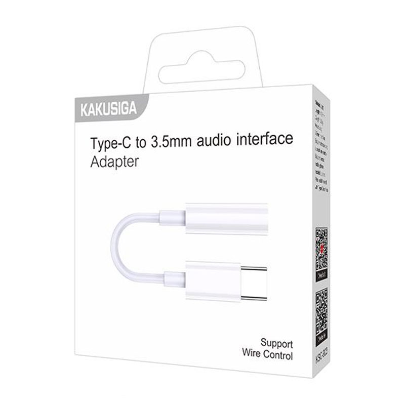 Kaku (KSC-903) - Cablu Audio, USB-C la Jack 3.5mm (F) - 2m, White