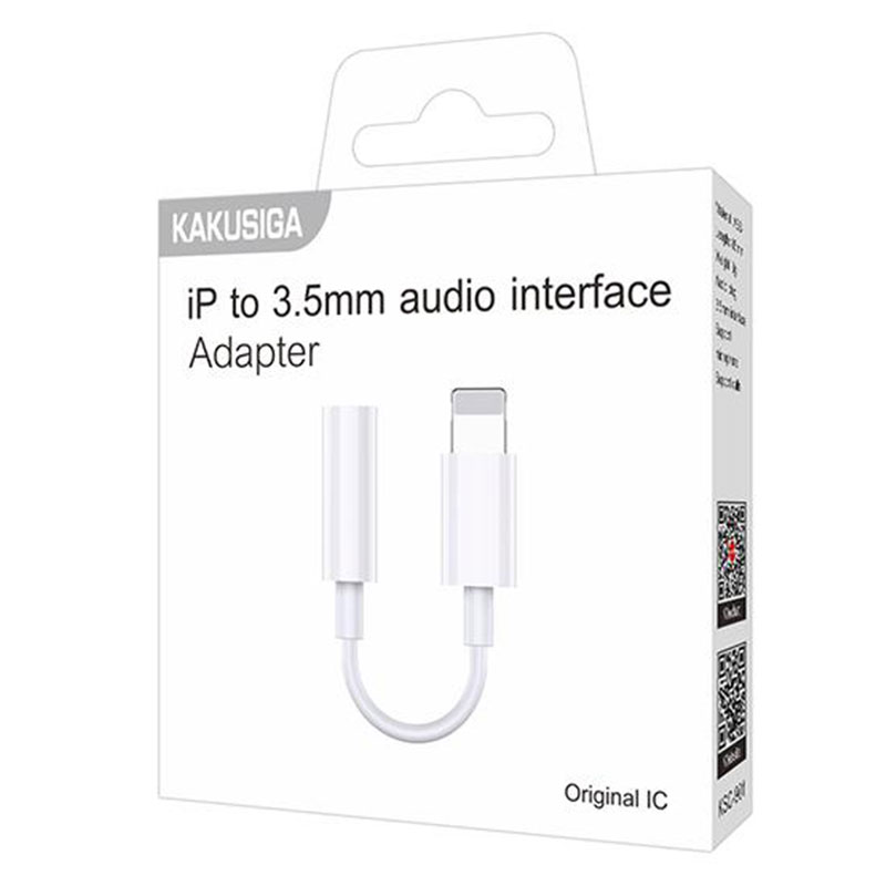 Kaku (KSC-901) - Cablu Audio, Lightning la Jack 3.5mm (F) - Original IC, 85cm, White