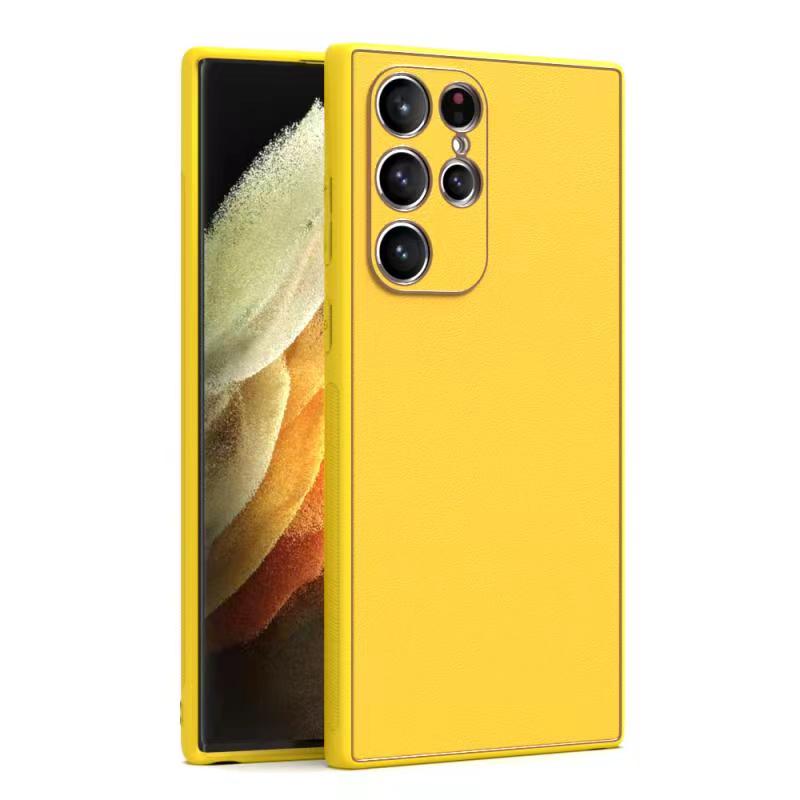 Husa Yolo, Samsung A14 (A145), Eco-Leather, TPU Edge, Yellow