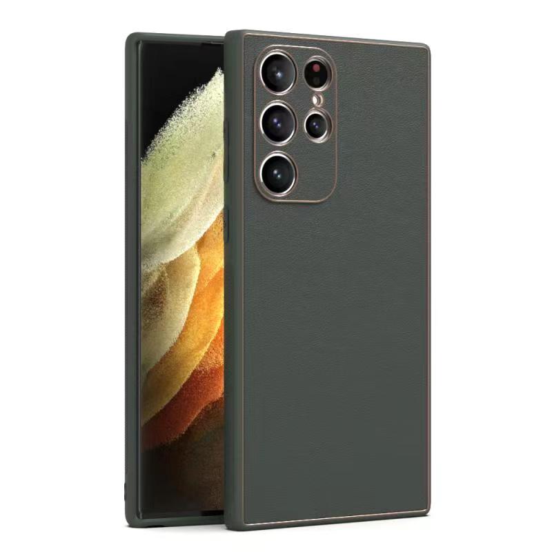 Husa Yolo, Samsung S22 Plus (S906), Eco-Leather, TPU Edge | Green