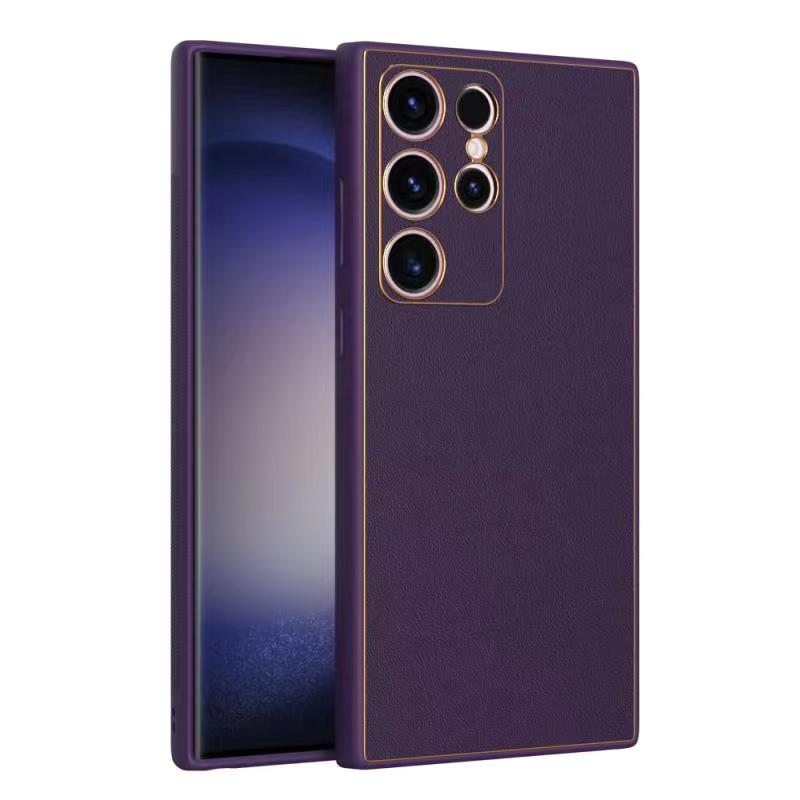 Husa Yolo, Samsung S22 Plus (S906), Eco-Leather, TPU Edge, Purple