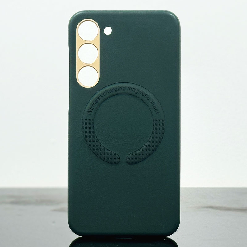 Husa Kraft » Samsung S23 Plus (S916), MagCase, Eco-Leather, Dark Green