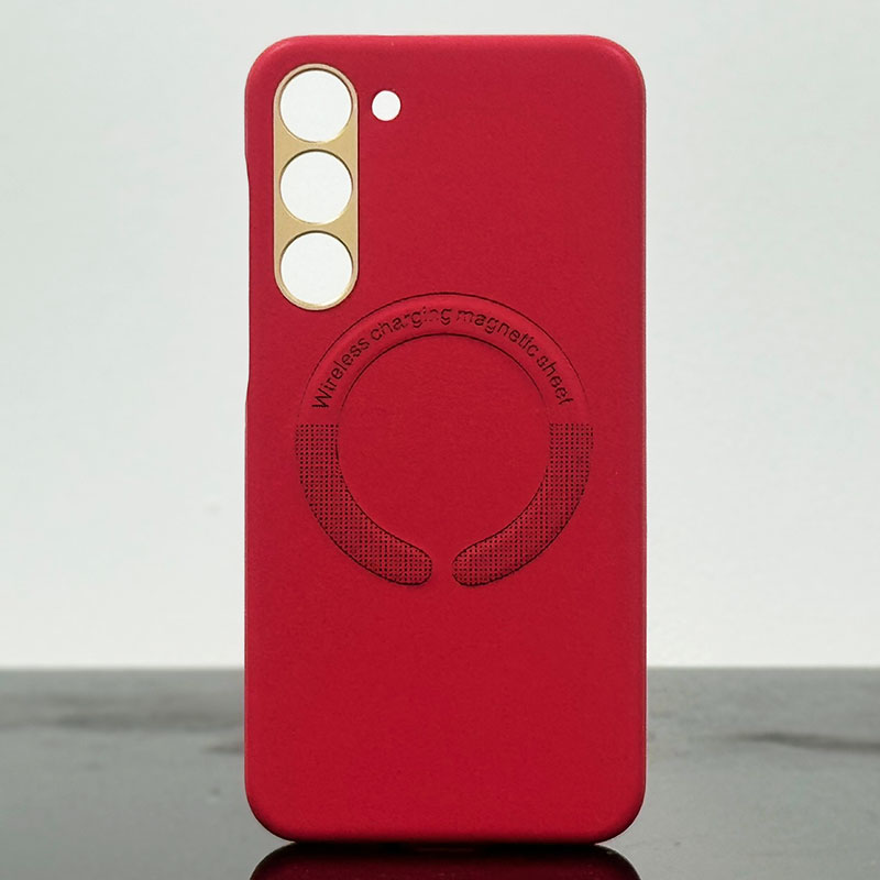 Husa Kraft » Samsung S23 Plus (S916), cu MagSafe, Eco-Leather, Red