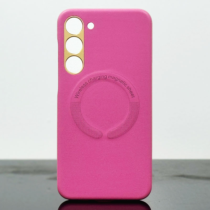 Husa Kraft » Samsung S23 Ultra (S918), MagCase, Eco-Leather, Dark Pink