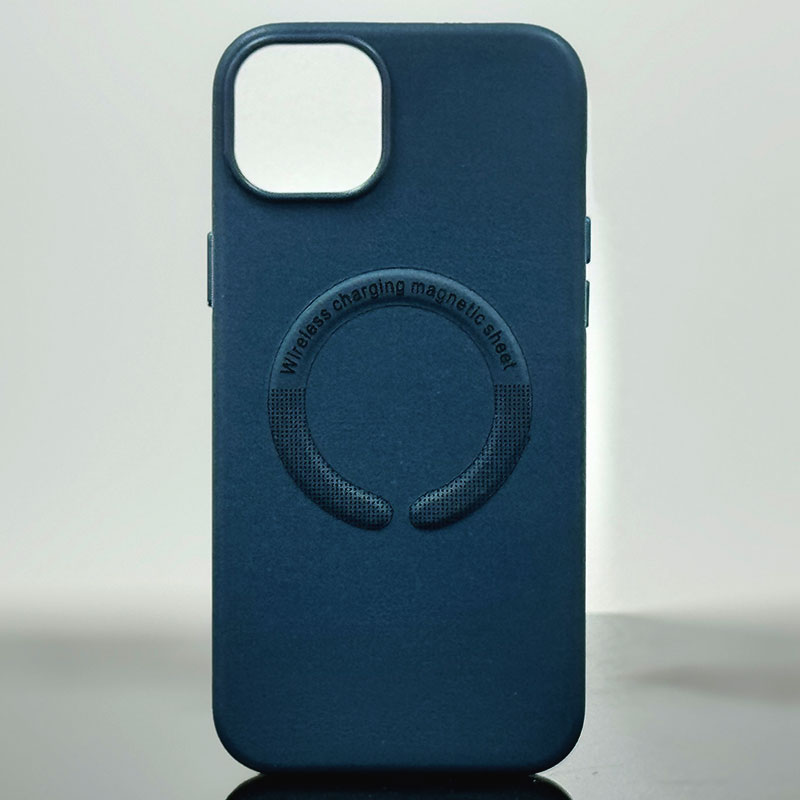Husa Kraft » iPhone 14 Pro Max, MagCase, Eco-Leather, Navy Blue