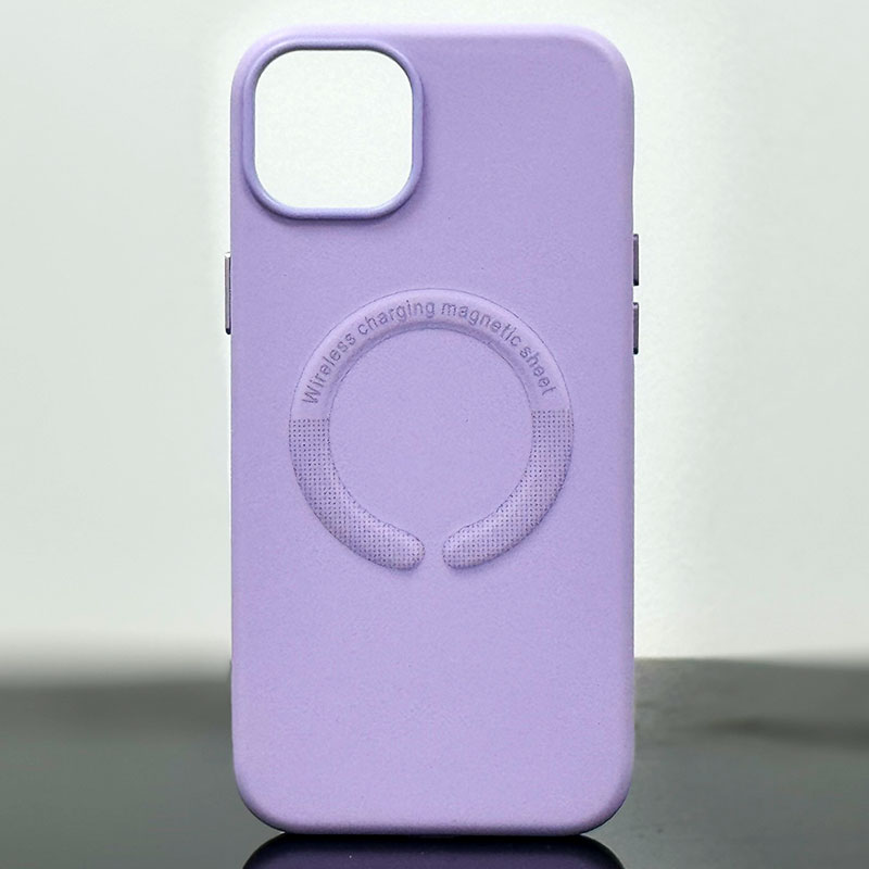 Husa Kraft » iPhone 15, MagCase, Eco-Leather, Lila