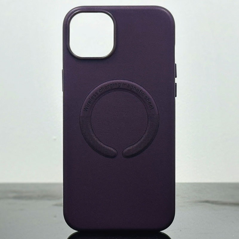 Husa Kraft » iPhone 15, MagCase, Eco-Leather, Purple