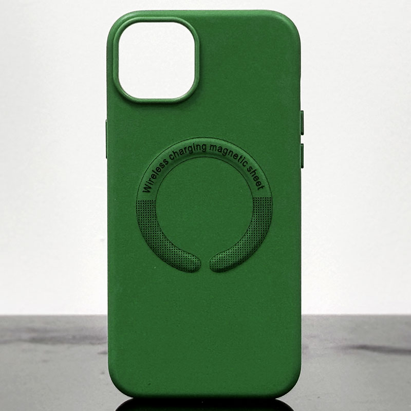 Husa Kraft » iPhone 15 Pro, MagCase, Eco-Leather, Dark Green