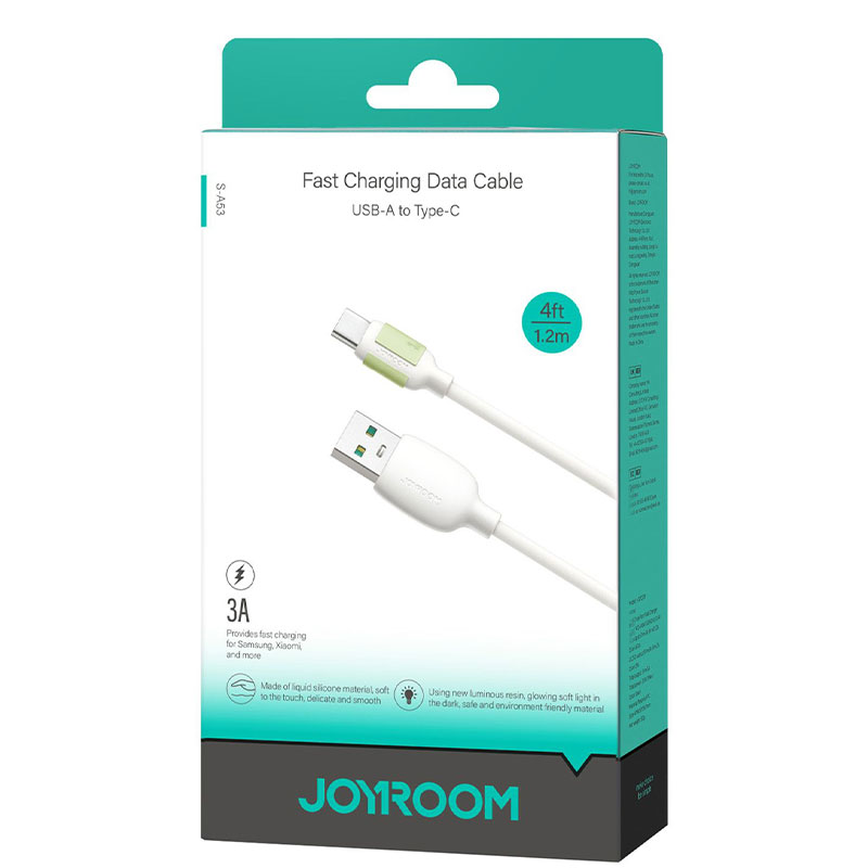 Joyroom (S-A53) » Cablu Date si Incarcare, USB la USB-C, 3A, Fast, 1.2m, BEIGE