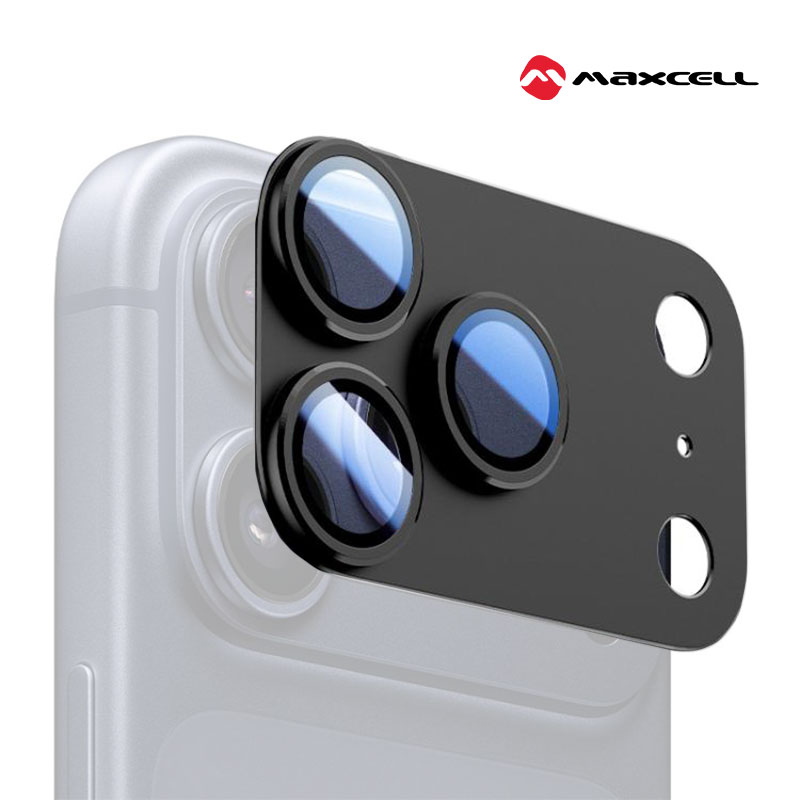 MXC » Folie Camere » iPhone 17 Pro Max - KIT, FullGlue Cover, Metallic » BLACK