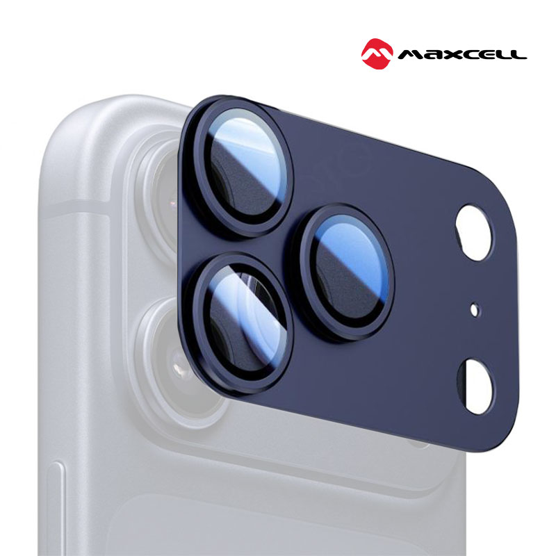 MXC » Folie Camere » iPhone 17 Pro - KIT, FullGlue Cover, Metallic » BLUE