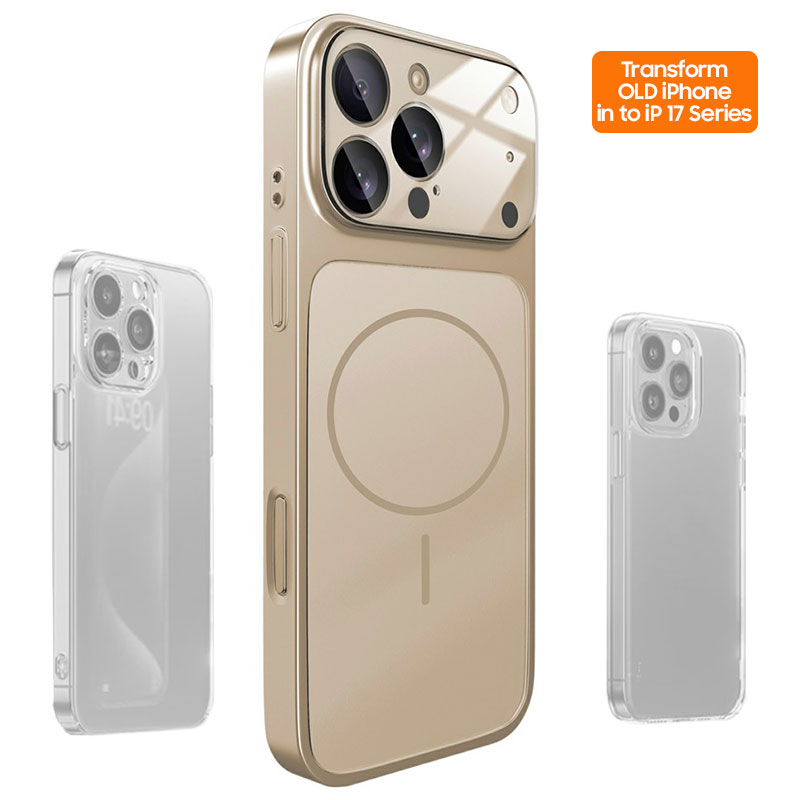 Husa MagLens » iPhone 13, SlimCase, GlassGuard, Skin S17, Titan, GOLD