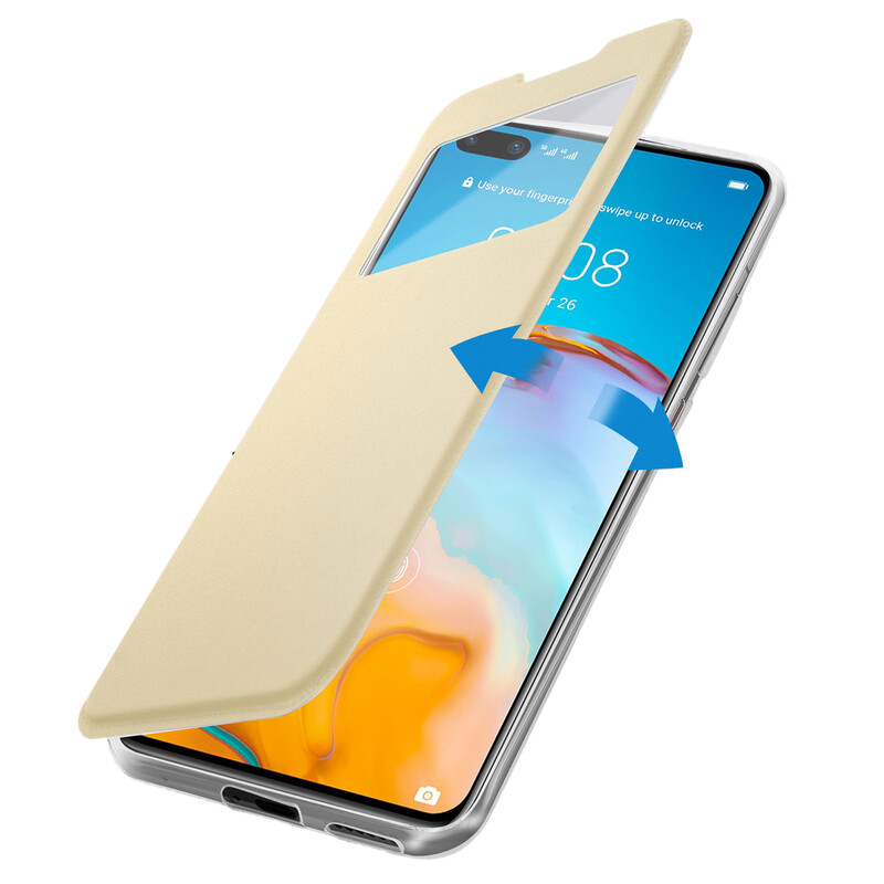 Husa FlipView » iPhone Xs / X - Magnet View, Gold