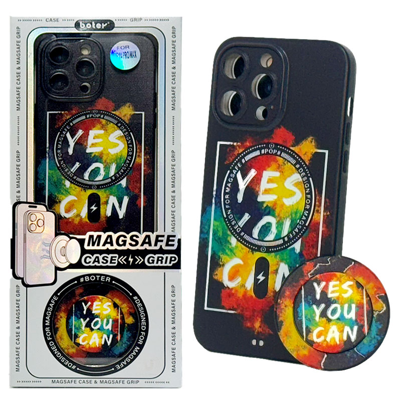 Husa Boter » iPhone 14 Pro, Magnet MagCase + PopGrip, Model #A