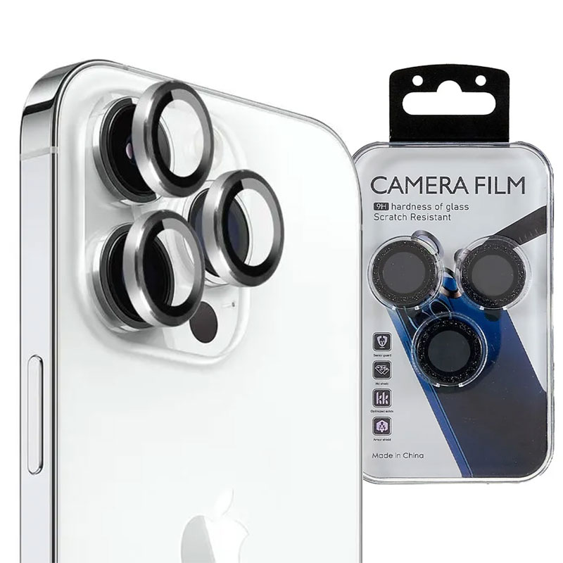 MX » Folie Camere » iPhone 15 Pro / 15 Pro Max - Lens KIT, Silver