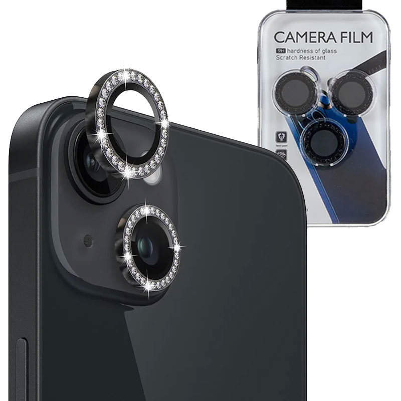 MX » Folie Camere » iPhone 13 / 13 Mini - DIAMOND Lens KIT, Black