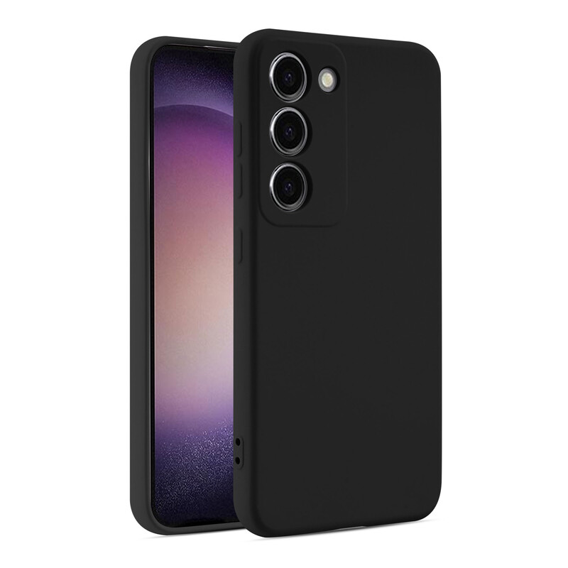 Husa Soft » Samsung A55 (A556), MicroFiber, TPU, Pure BLACK