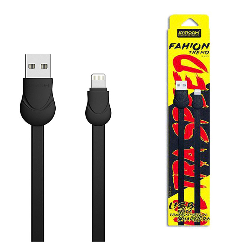 Joyroom (S-L121) - Cablu Date si Incarcare, USB-A la Lightning, Flat, 1m, Black