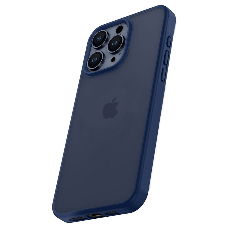 Husa Fashion » iPhone 15 Pro - Frosted, Gray / Blue