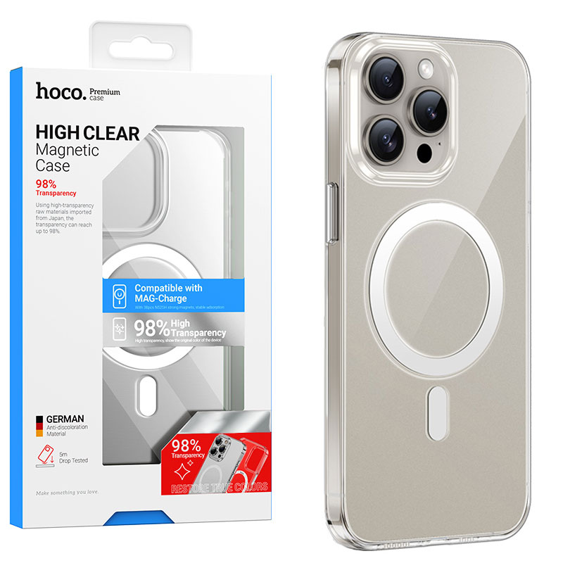 Husa Hoco (AS4) » iPhone 15 Pro - MagSafe, Antidrop, UltraClear