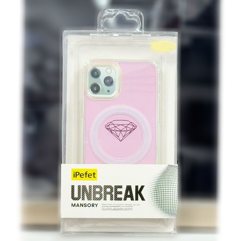 Husa iPefet Shift, iPhone 11 Pro, Kevlar Pattern, cu MagSafe, Acryl, Aurora Pink