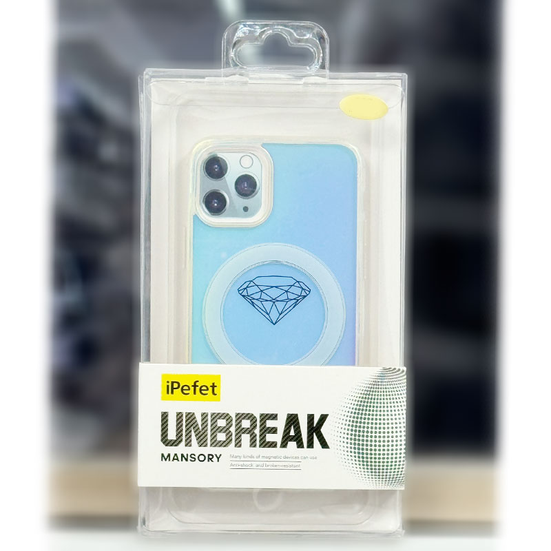 Husa iPefet Shift, iPhone 13 Pro, Kevlar Pattern, cu MagSafe, Acryl, Aurora Blue