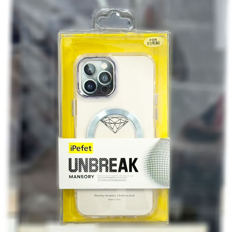Husa iPefet Clear, iPhone 13 Pro, AntiDrop cu MagSafe, Acryl, Sky Blue
