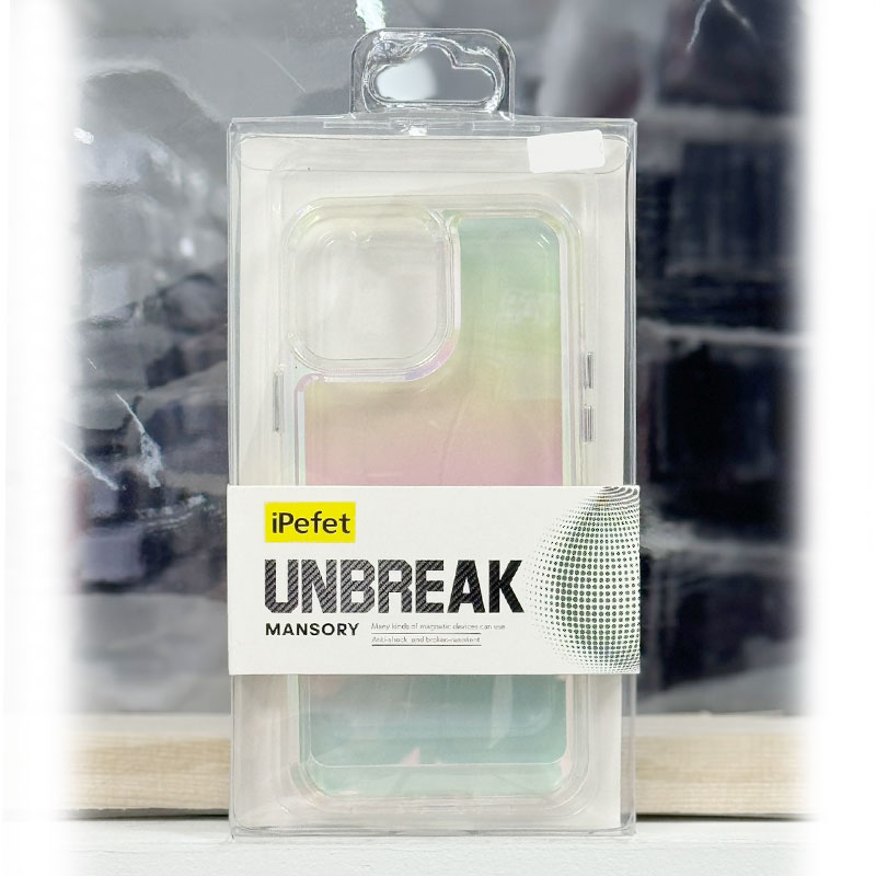Husa iPefet Aurora, iPhone 13 Pro Max, AntiDrop, Acryl, Color Shift, Gradient