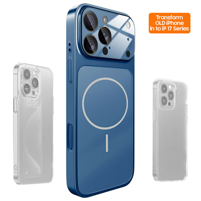 Husa MagLens » iPhone 16, SlimCase, GlassGuard, Skin S17, Titan, BLUE
