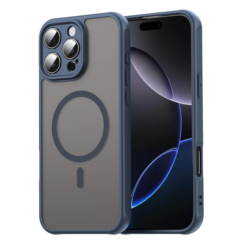 Husa MagFrost Pro » iPhone 14 Pro, Matte MagSafe, Frosted Gray / NAVY BLUE