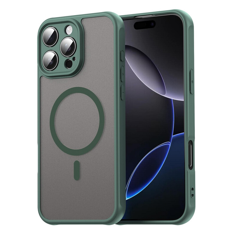 Husa MagFrost Pro » iPhone 16 Pro, Matte MagSafe, Frosted Gray / DEEP GREEN