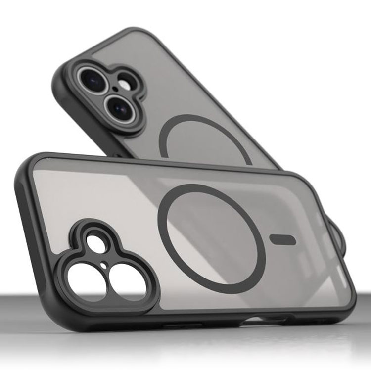Husa MagFrost Pro » iPhone 17, Matte MagSafe, Frosted Gray / BLACK