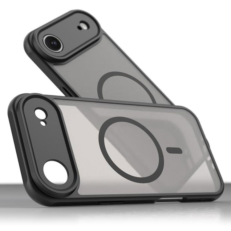 Husa MagFrost Pro » iPhone 17 Air, Matte MagSafe, Frosted Gray / BLACK