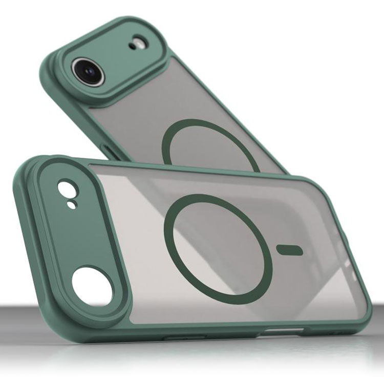 Husa MagFrost Pro » iPhone 17 Air, Matte MagSafe, Frosted Gray / DEEP GREEN