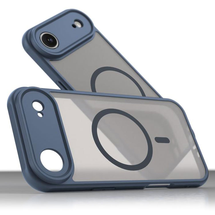 Husa MagFrost Pro » iPhone 17 Air, Matte MagSafe, Frosted Gray / NAVY BLUE