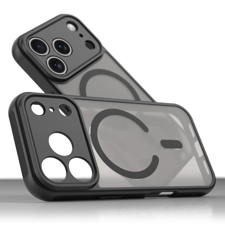 Husa MagFrost Pro » iPhone 17 Pro Max, Matte MagSafe, Frosted Gray / BLACK