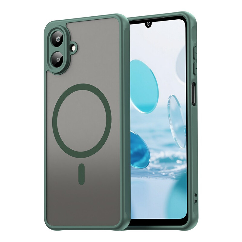 Husa MagFrost Pro » Samsung A07 (A075), Matte MagSafe, Frosted Gray / DEEP GREEN