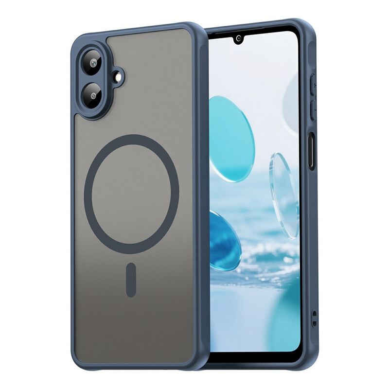 Husa MagFrost Pro » Samsung A07 (A075), Matte MagSafe, Frosted Gray / NAVY BLUE