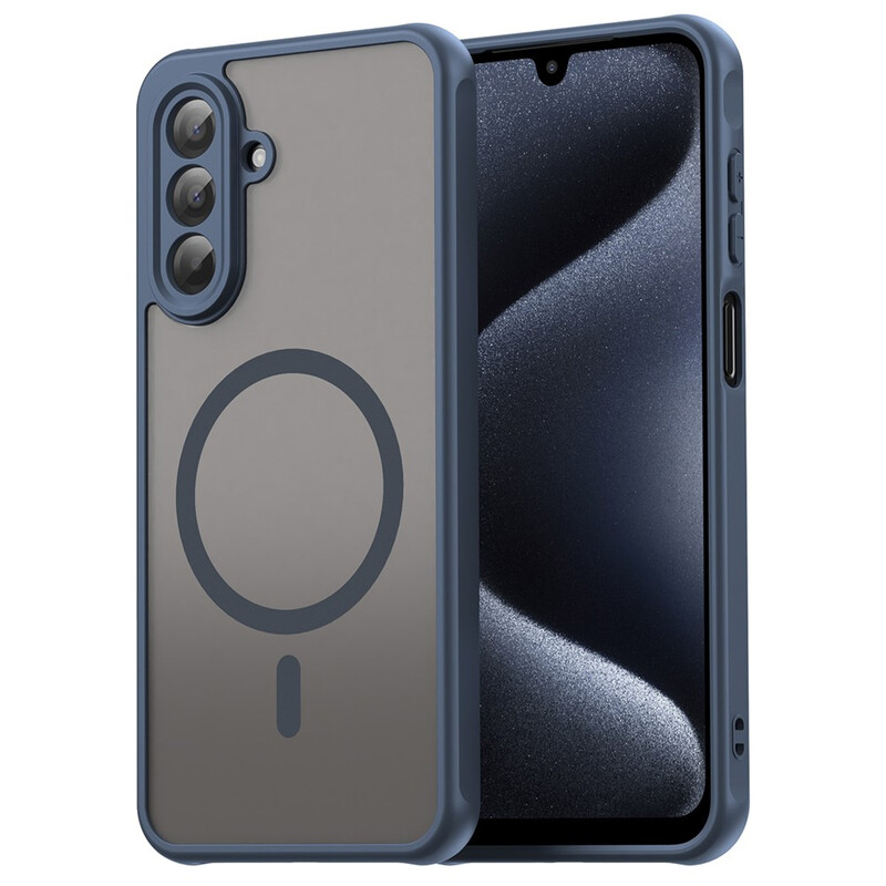 Husa MagFrost Pro » Samsung A17 (A176), Matte MagSafe, Frosted Gray / NAVY BLUE