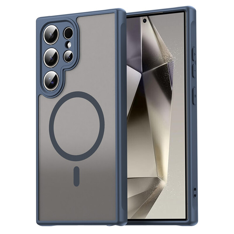 Husa MagFrost Pro » Samsung S24 Ultra (S928), Matte MagSafe, Frosted Gray / NAVY BLUE