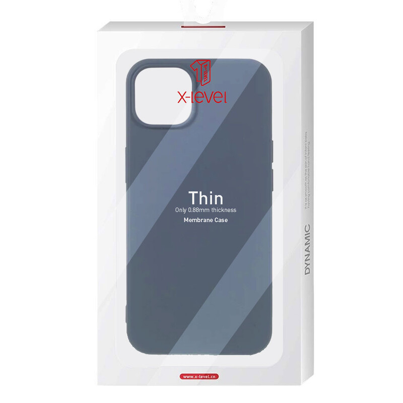Husa X-Level Thin - iPhone 14 Plus - MicroFiber, Gray