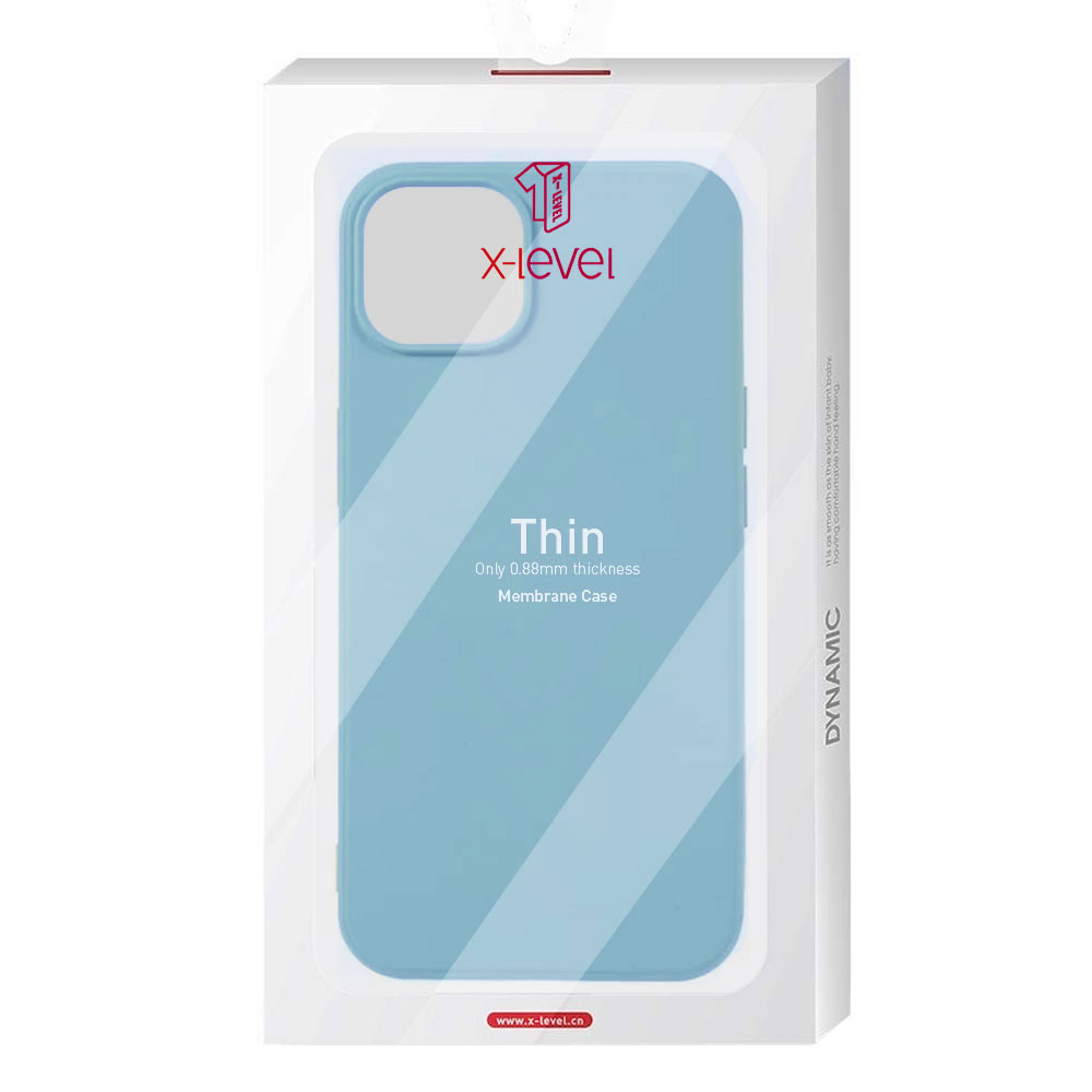 Husa X-Level Thin - iPhone 14 Plus - MicroFiber, Turquoise