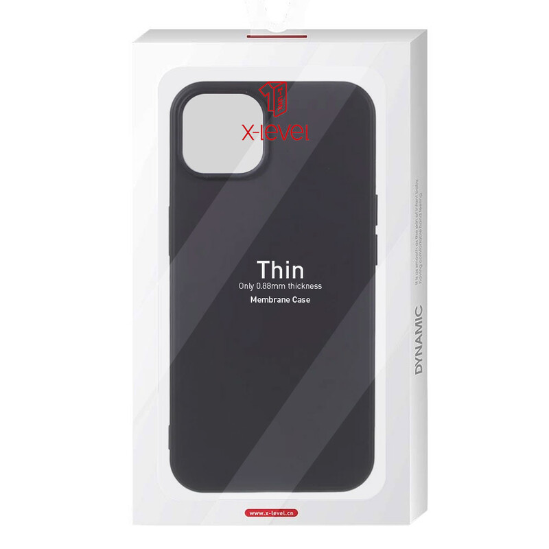 Husa X-Level Thin - iPhone 15 Pro - MicroFiber, Black